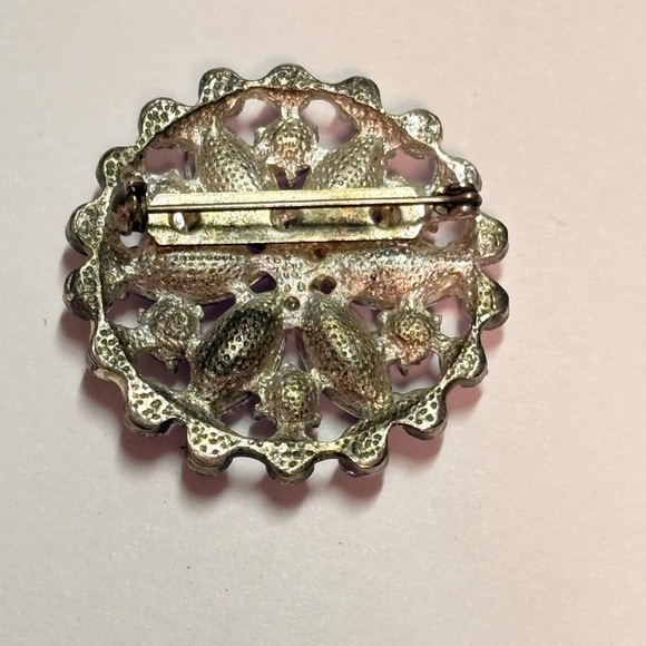 Lavish Lavender vintage rhinestone Brooch
